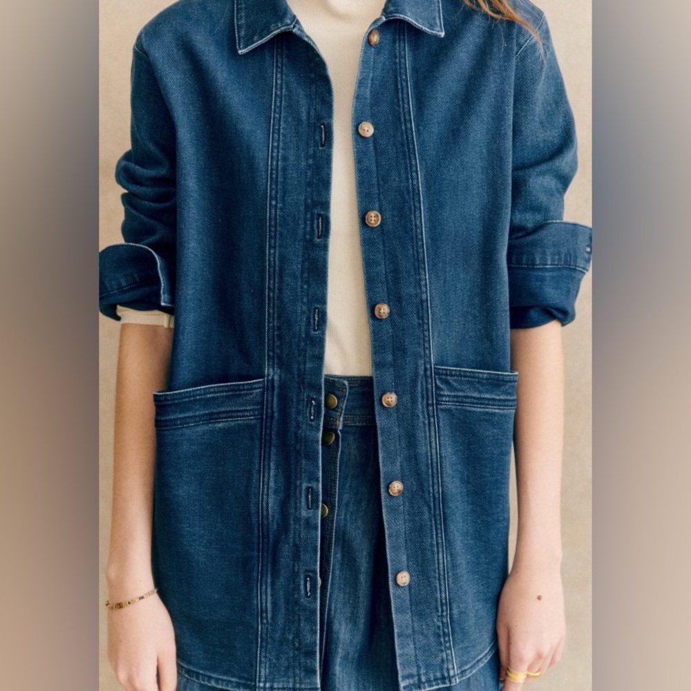 Sezane Will Jacket | NWOT | Color: Indigo | size M